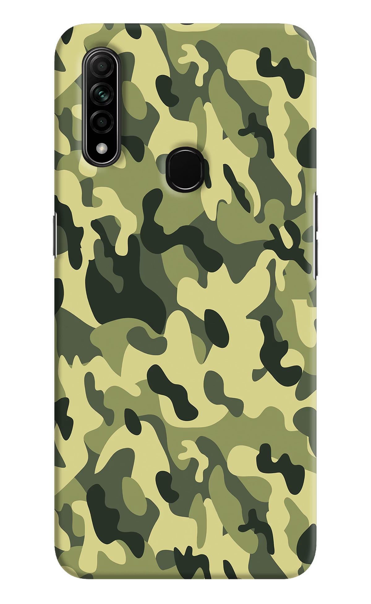 Camouflage Oppo A31 Hard Case Back Cover by Casekaro