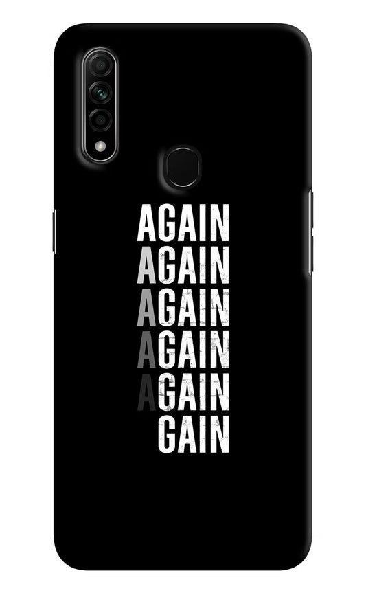 Again Again Gain Oppo A31 Hard Case Back Cover by Casekaro