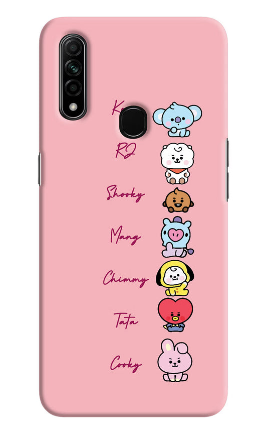 BTS names Oppo A31 Hard Case Back Cover by Casekaro