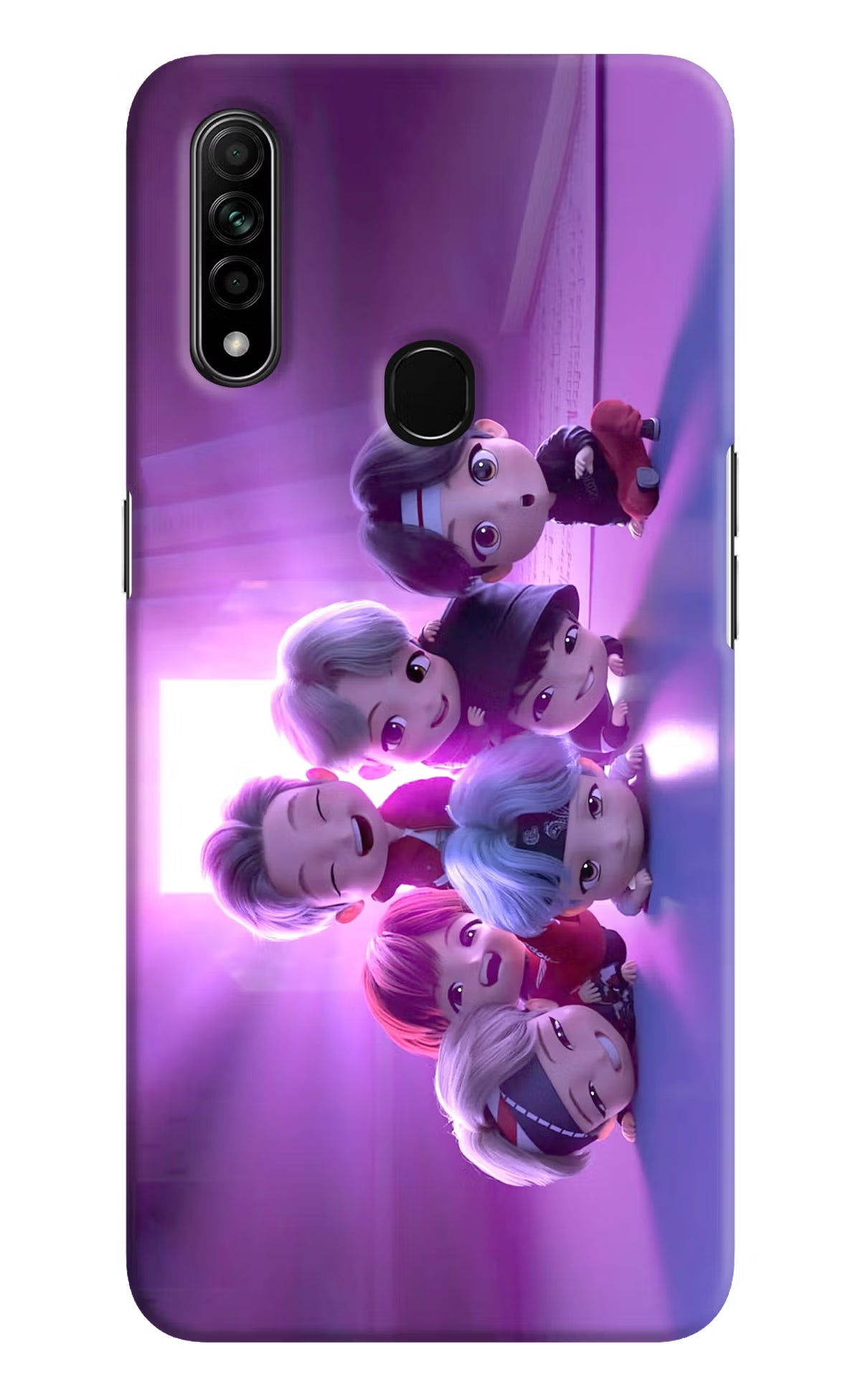 BTS Chibi Oppo A31 Hard Case Back Cover by Casekaro