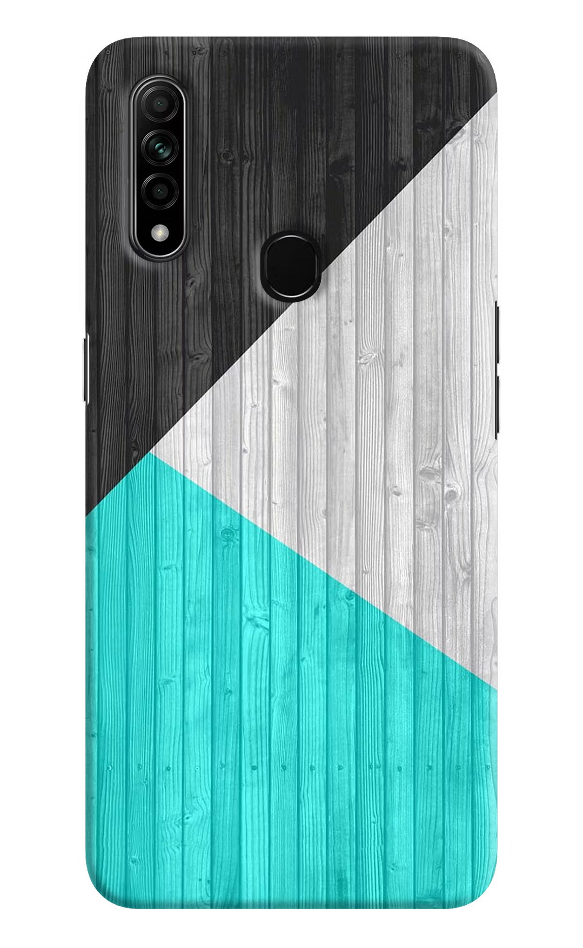 Wooden Abstract Oppo A31 Hard Case Back Cover by Casekaro