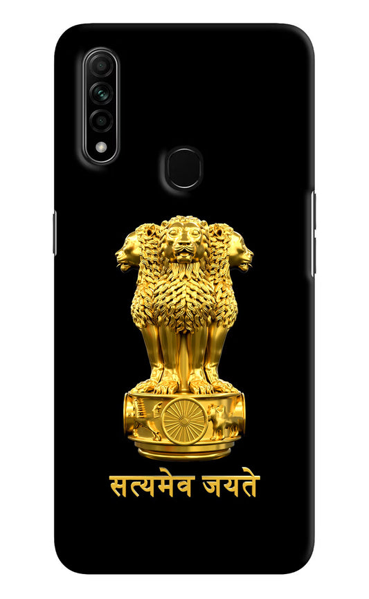 Satyamev Jayate Golden Oppo A31 Hard Case Back Cover by Casekaro