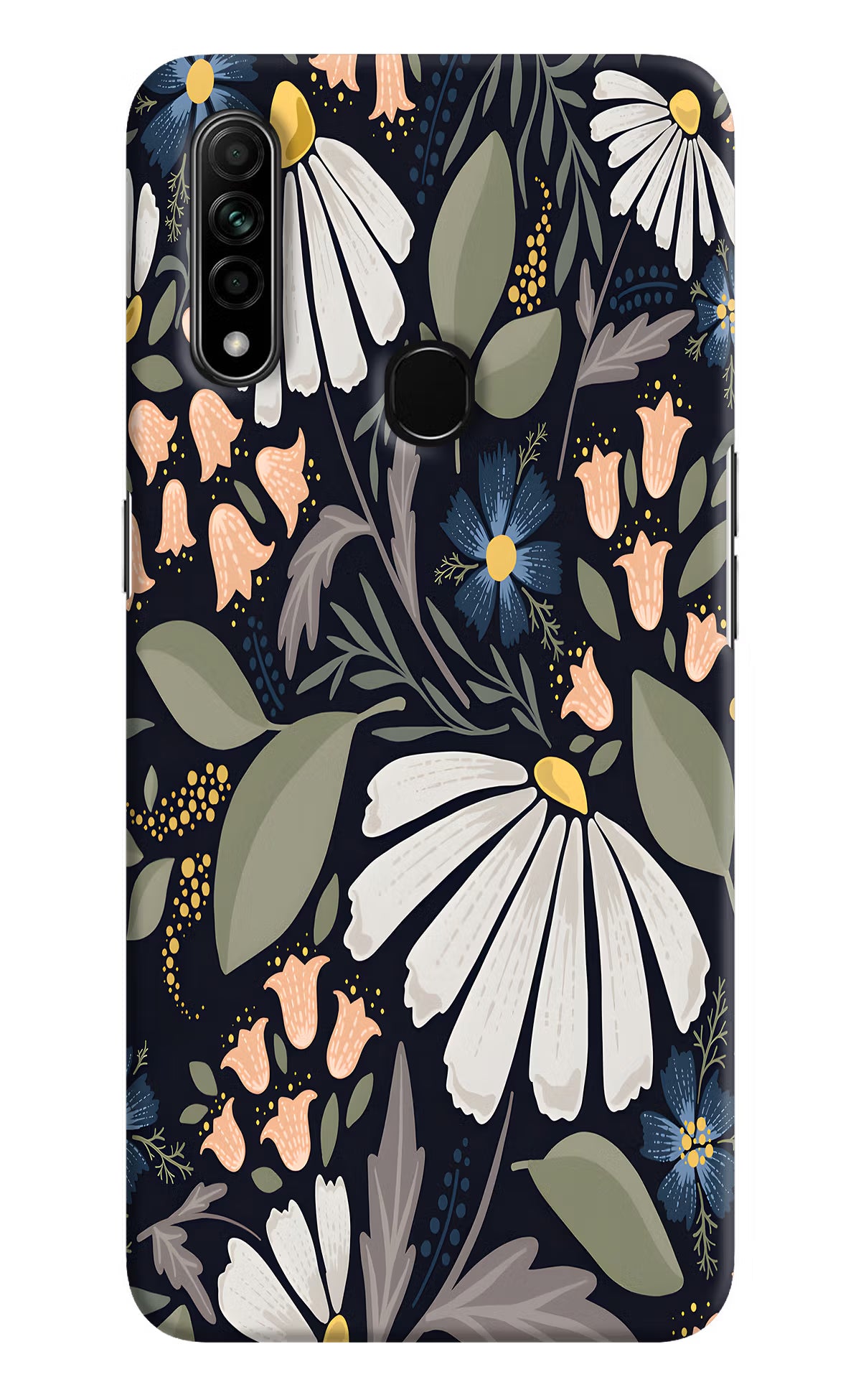 Flowers Art Oppo A31 Hard Case Back Cover by Casekaro