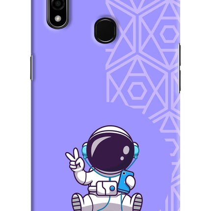 Cute Astronaut Chilling Oppo A31 Hard Case Back Cover by Casekaro