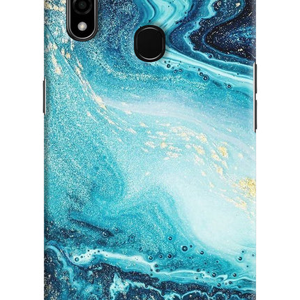 Blue Glitter Marble Oppo A31 Hard Case Back Cover by Casekaro