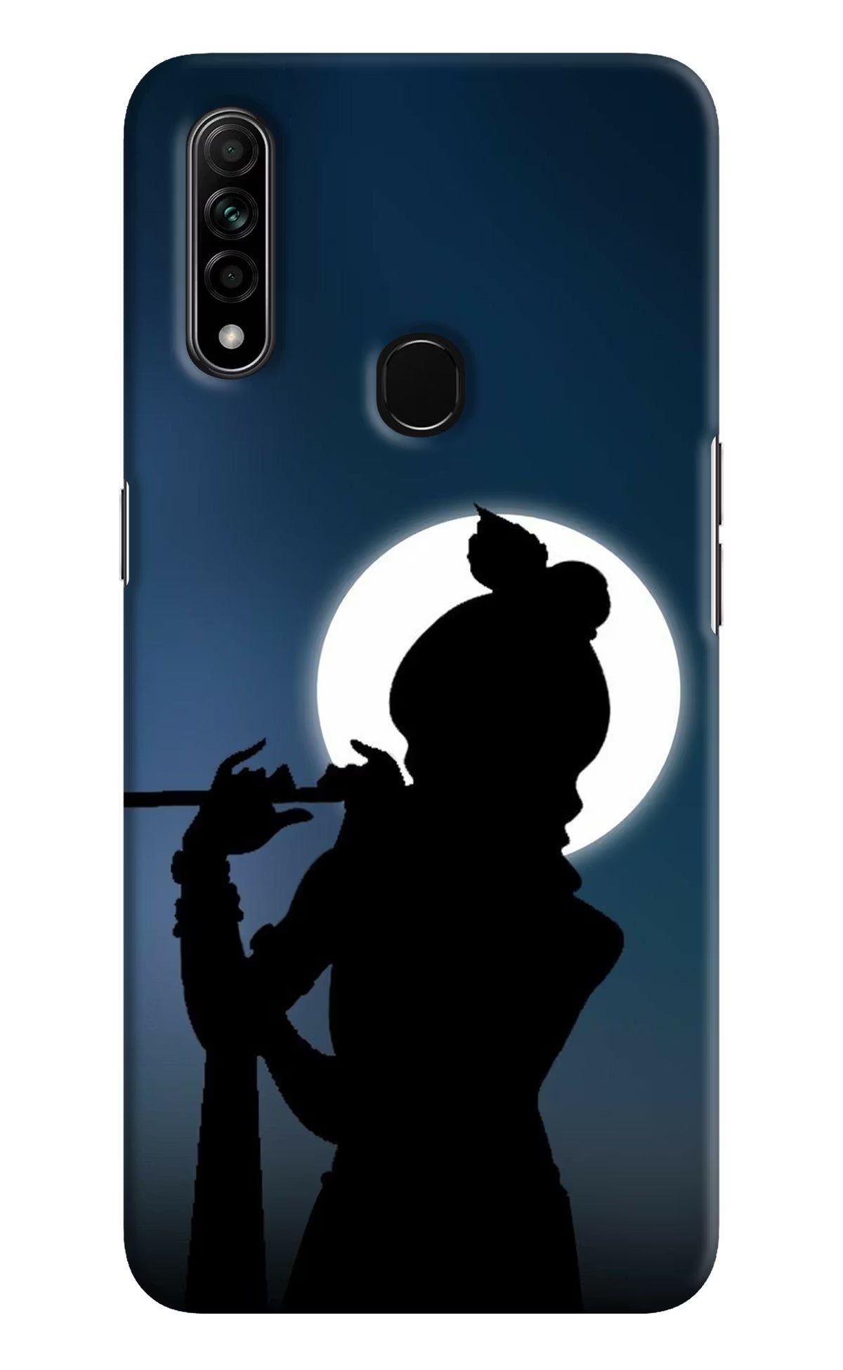Shri Krishna Silhouette Oppo A31 Hard Case Back Cover by Casekaro