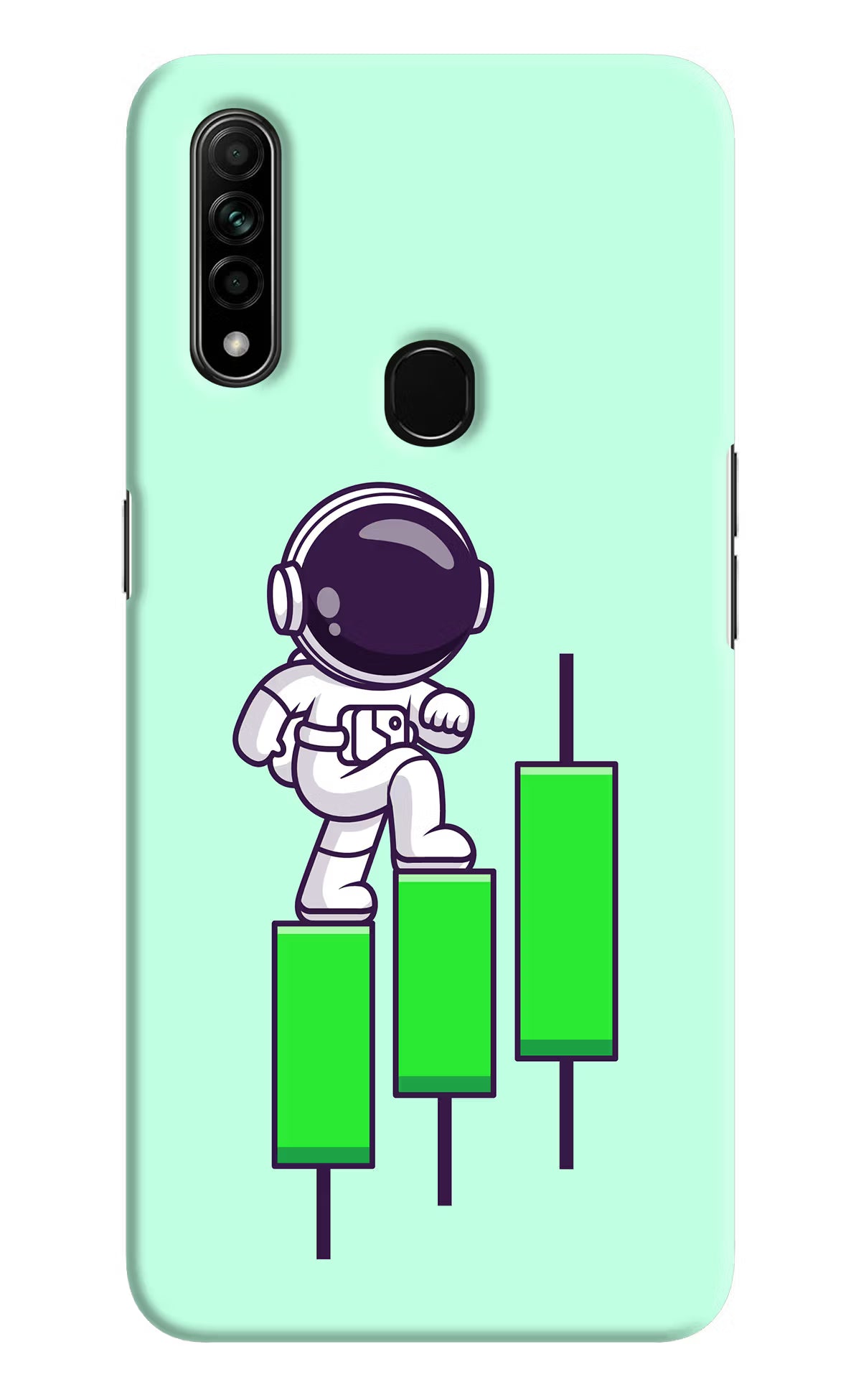 Astronaut Trader Oppo A31 Hard Case Back Cover by Casekaro