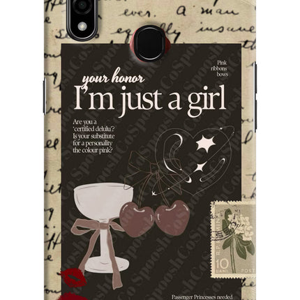 I am just a girl Oppo A31 Hard Case Back Cover by Casekaro