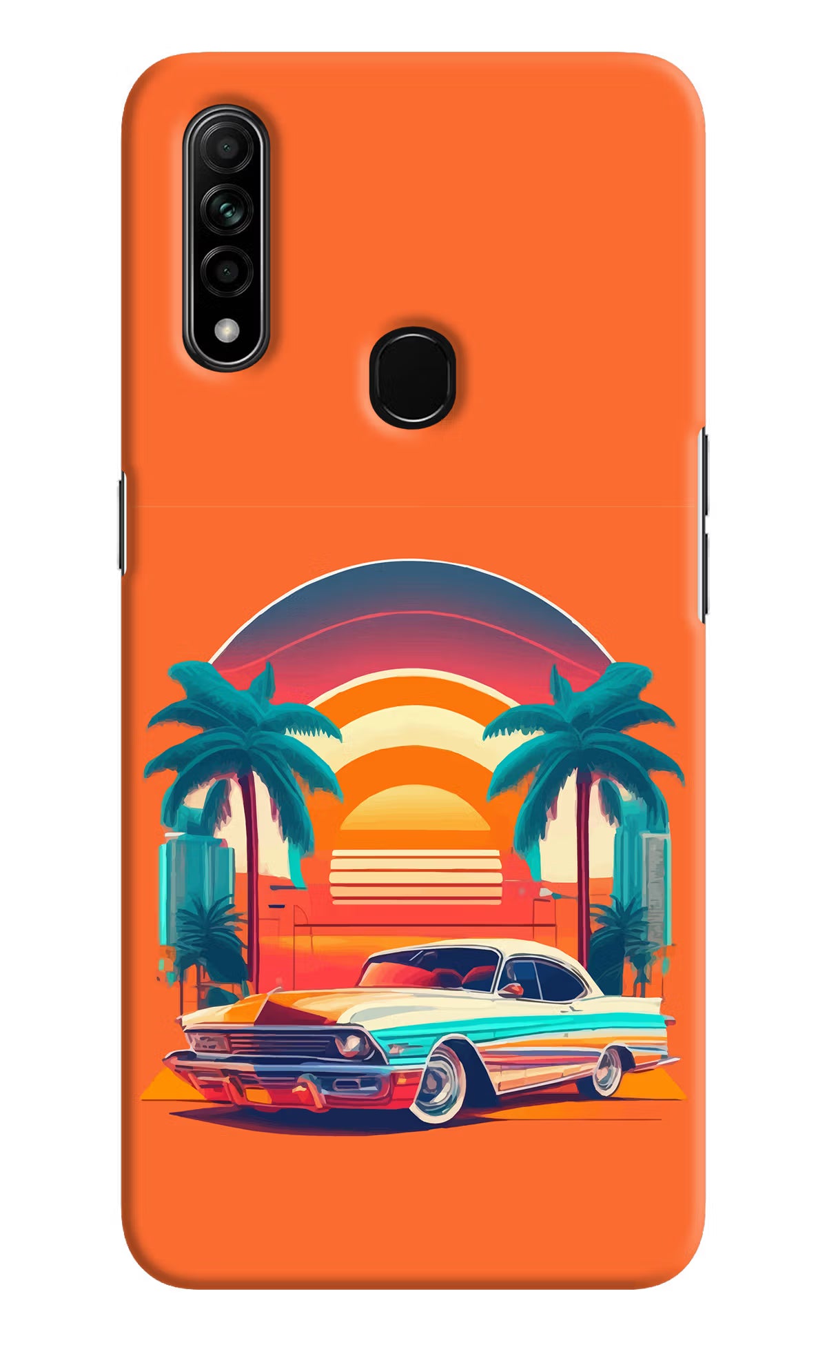Palm Drive 80s Oppo A31 Hard Case Back Cover by Casekaro
