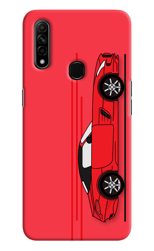 Red Velocity Oppo A31 Hard Case Back Cover by Casekaro