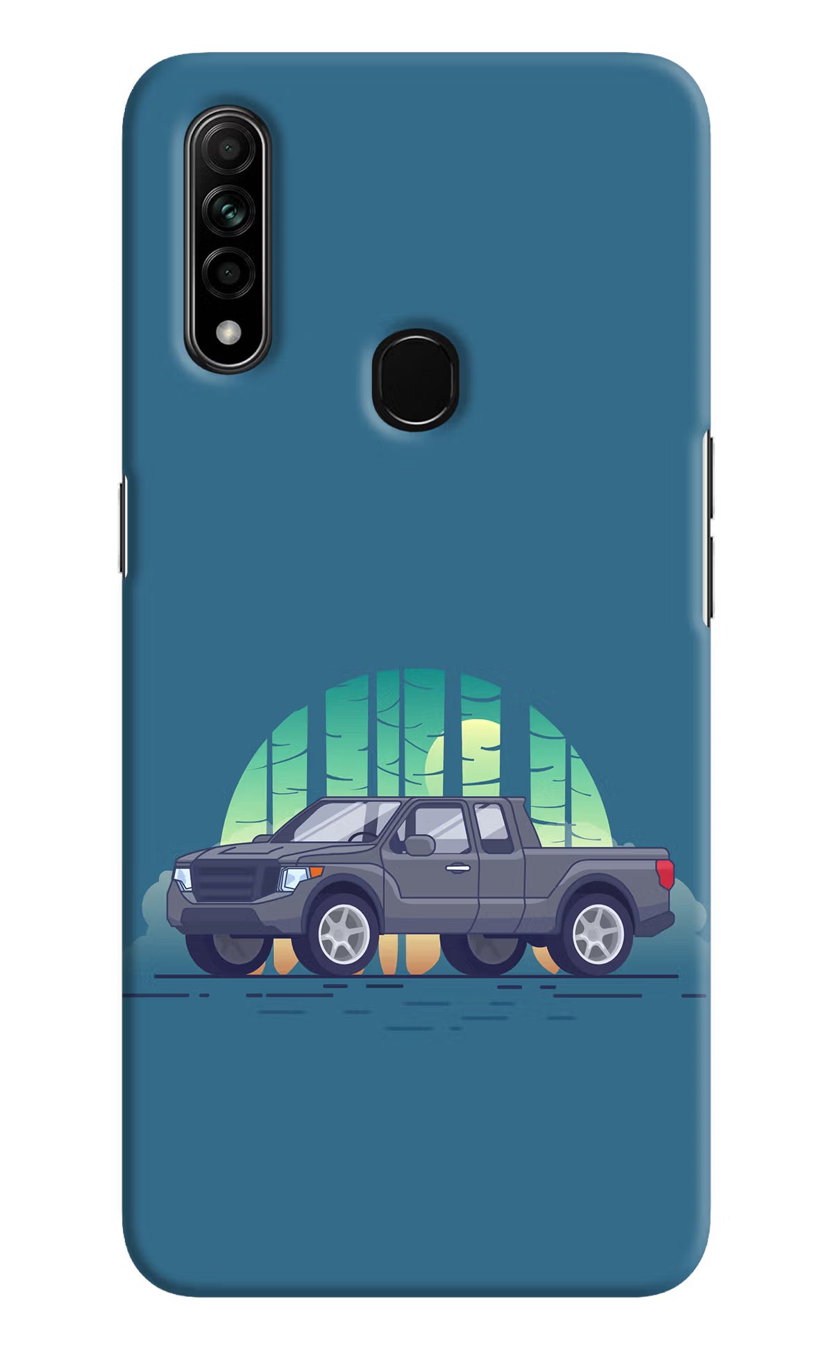 Retro Garage Vibe Oppo A31 Hard Case Back Cover by Casekaro