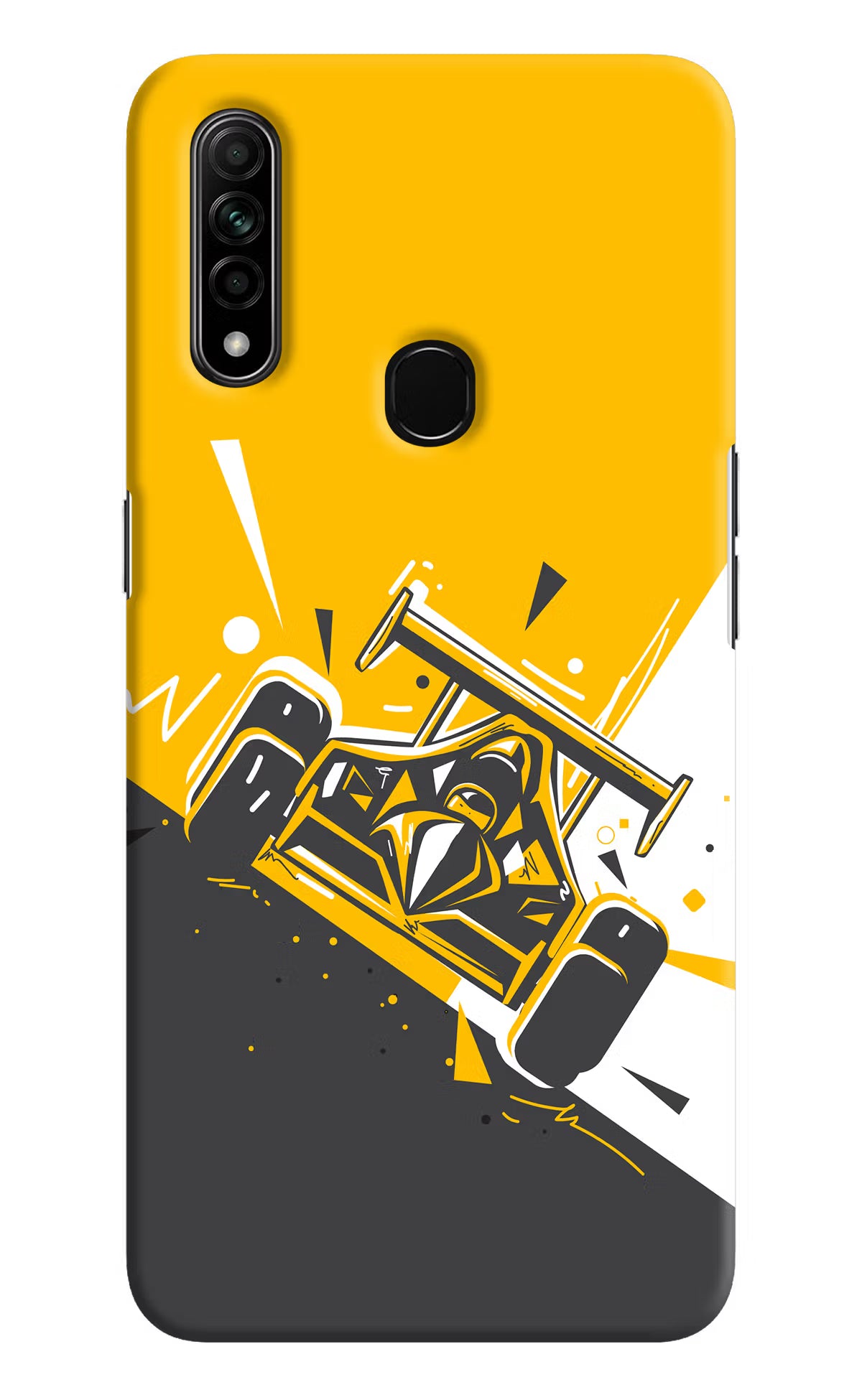 Track King Oppo A31 Hard Case Back Cover by Casekaro