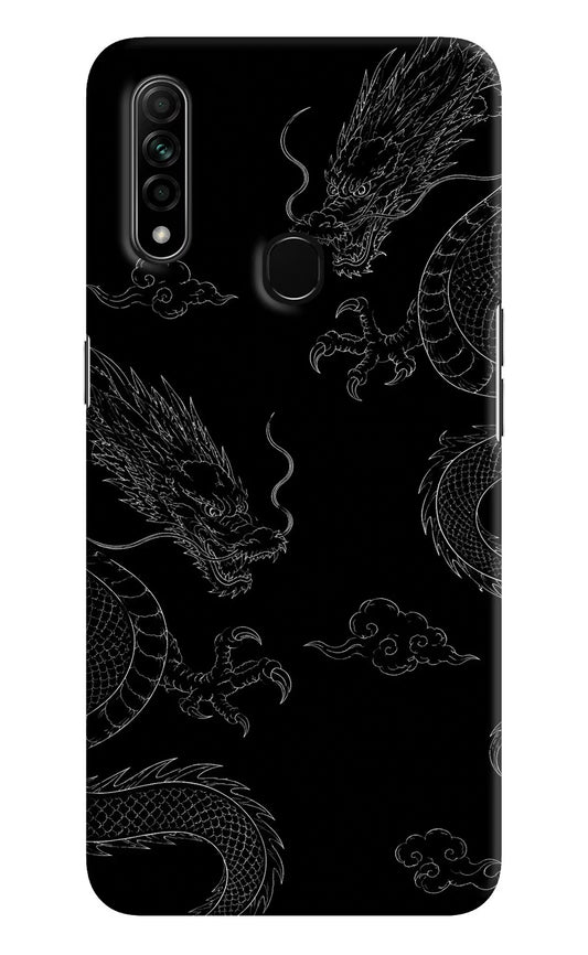 Twin Dragons Oppo A31 Hard Case Back Cover by Casekaro