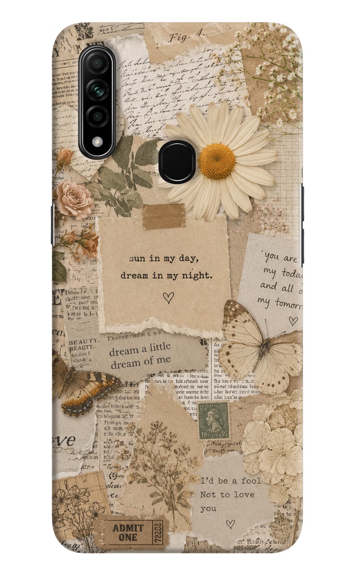 Vintage case Oppo A31 Back Cover