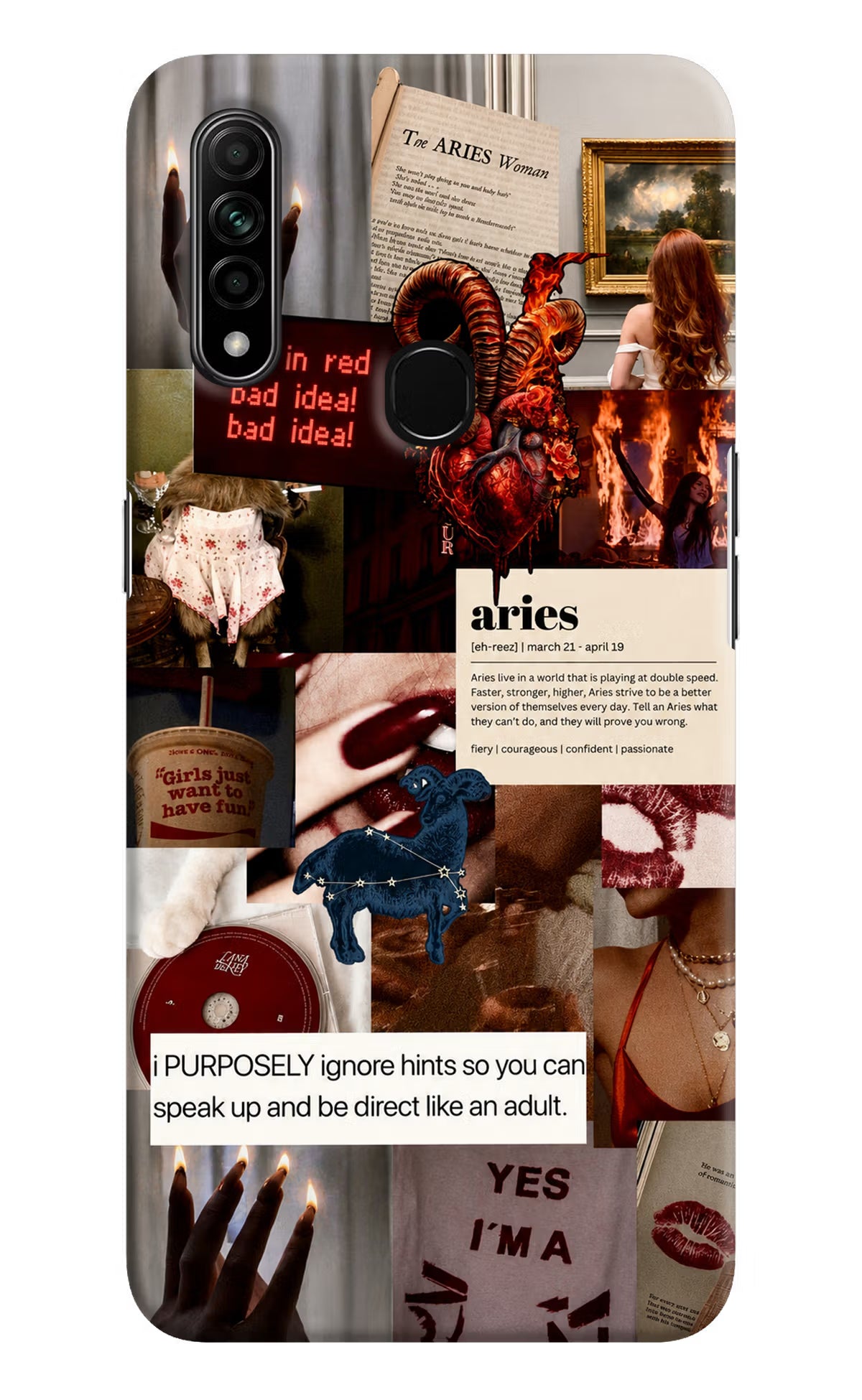 Zodiac Aries Oppo A31 Back Cover