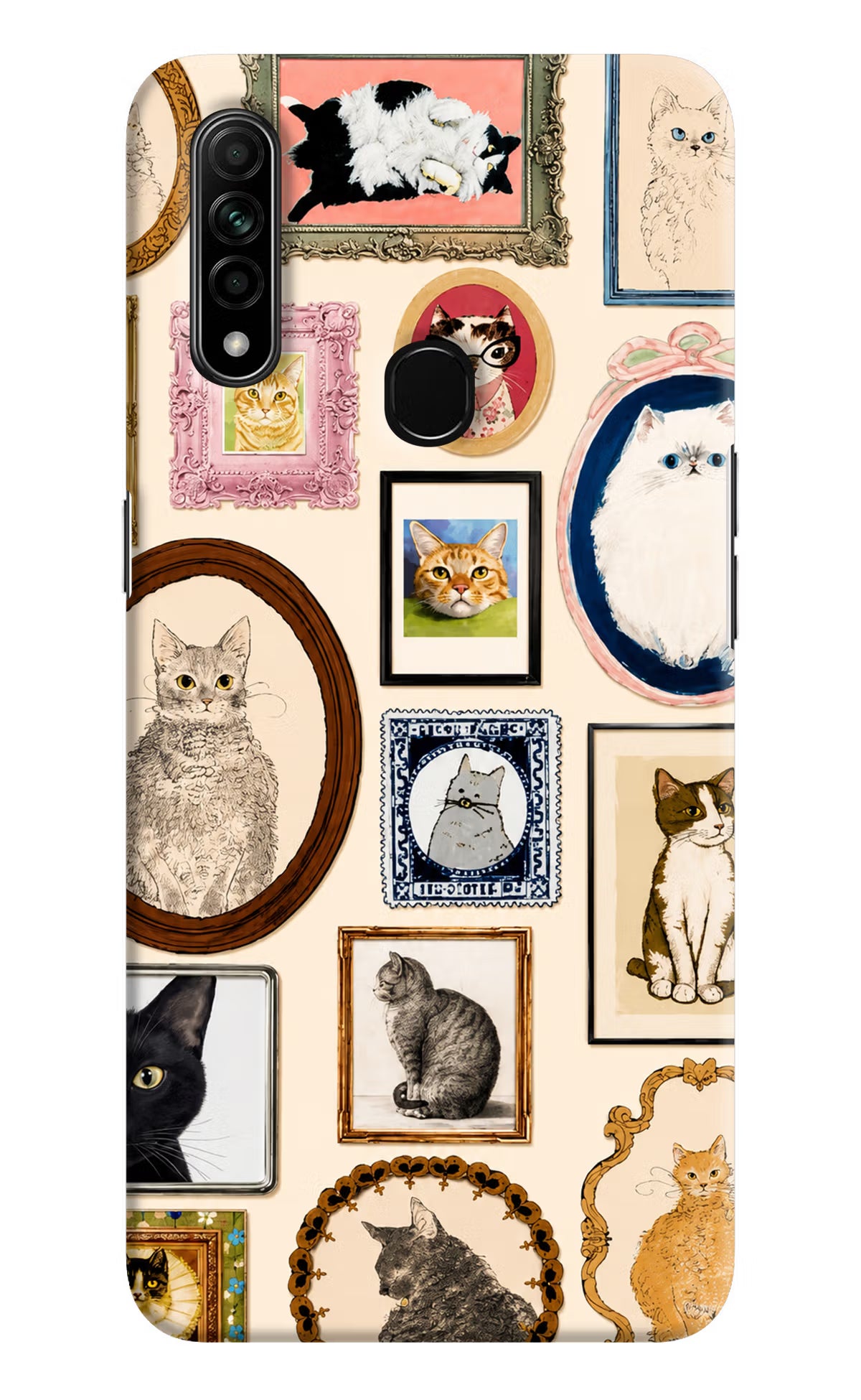 Mirror Cats Oppo A31 Back Cover