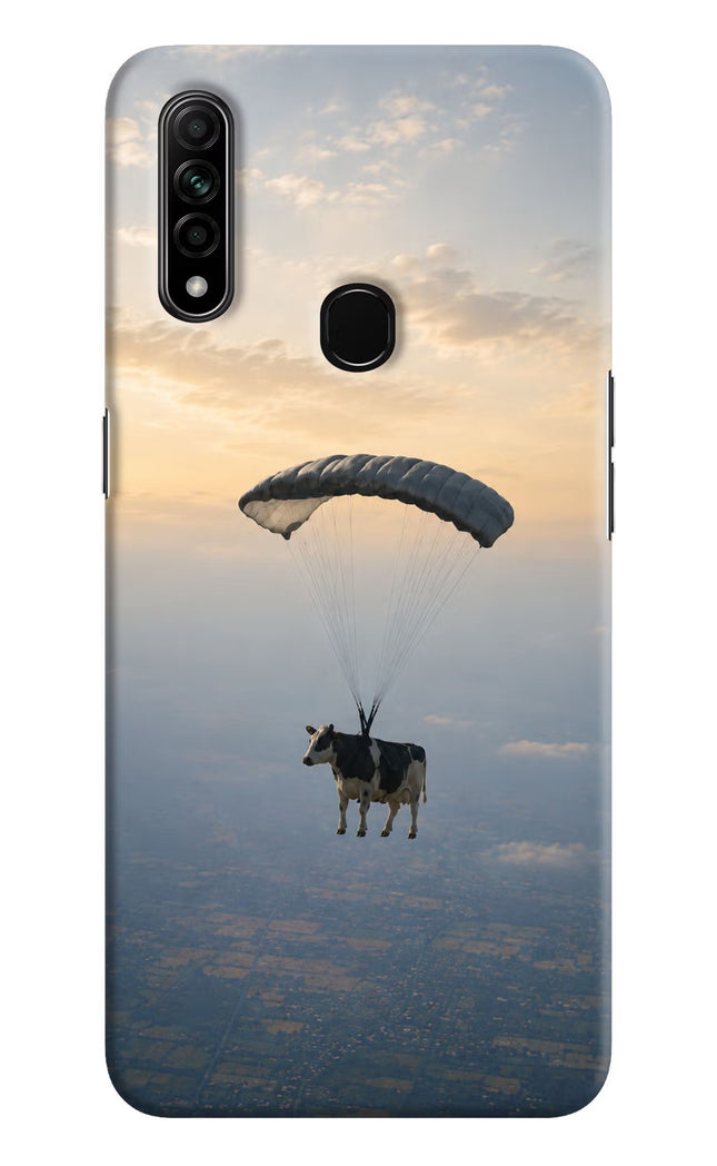 Skydiving Cow Oppo A31 Hard Case Back Cover by Casekaro