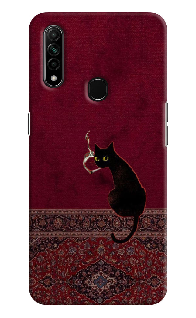 Midnight Cat Oppo A31 Hard Case Back Cover by Casekaro