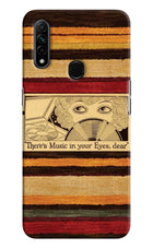 Vinyl Stripes Oppo A31 Hard Case Back Cover by Casekaro