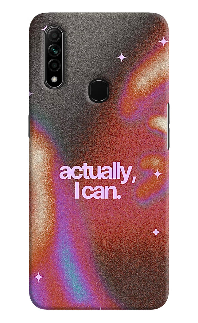 Pink Aura Oppo A31 Hard Case Back Cover by Casekaro