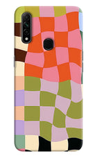 Wavy Grid Oppo A31 Hard Case Back Cover by Casekaro