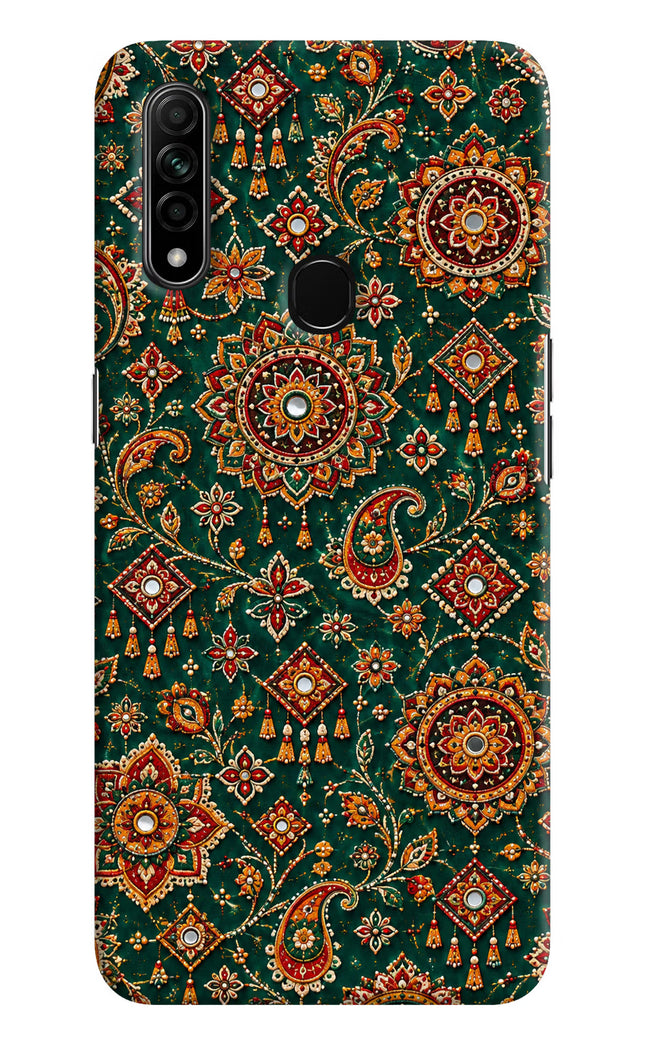 Green Pataka Oppo A31 Hard Case Back Cover by Casekaro