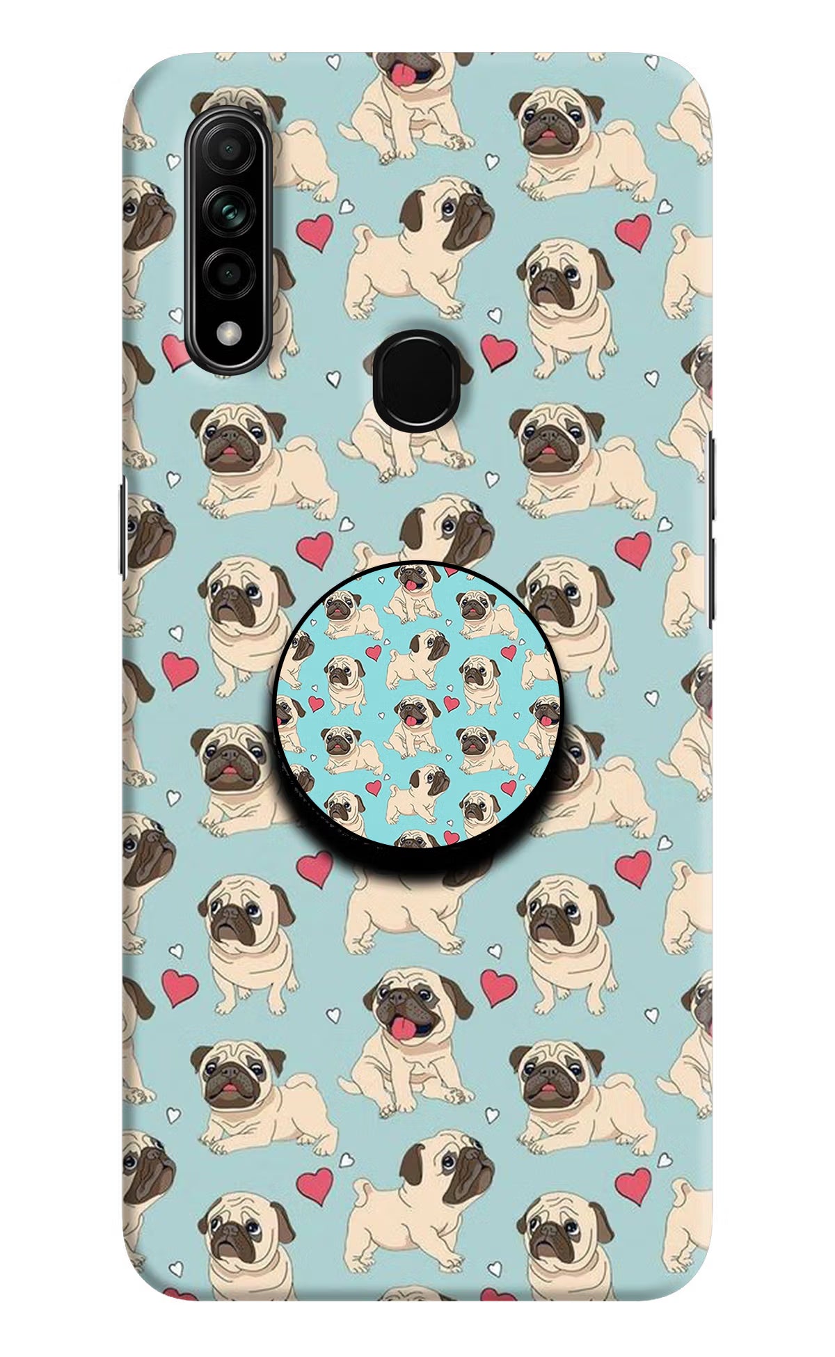 Pug Dog Oppo A31 Pop Case by Casekaro