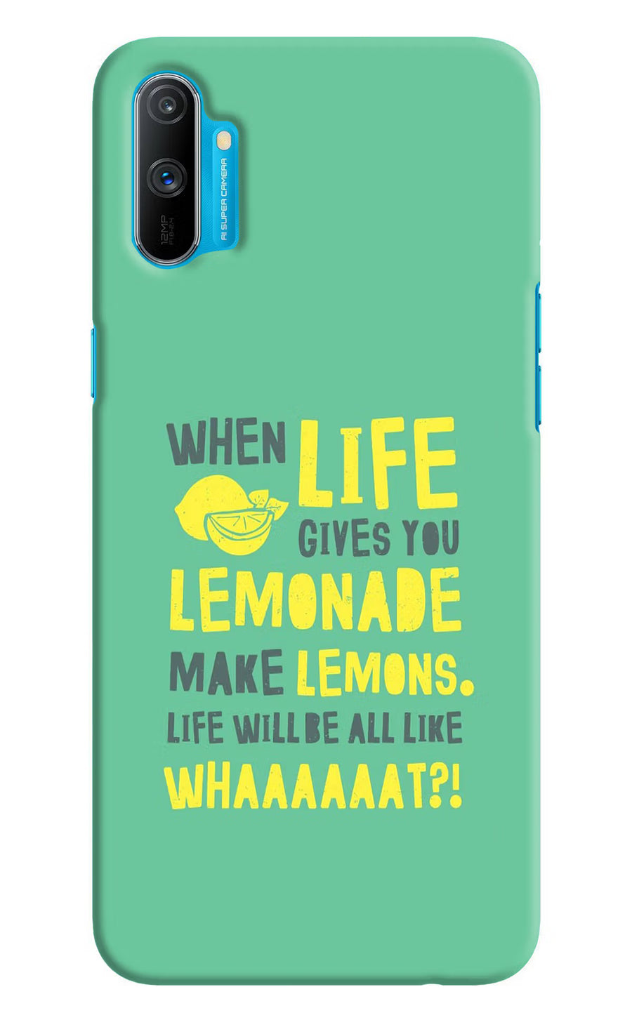 Quote Realme C3 Back Cover, Hard case