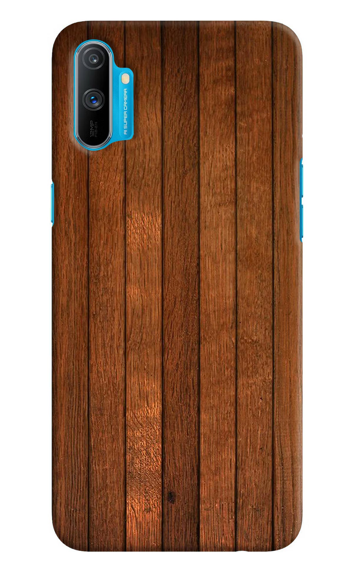 Wooden Artwork Bands Realme C3 Hard Case Back Cover by Casekaro