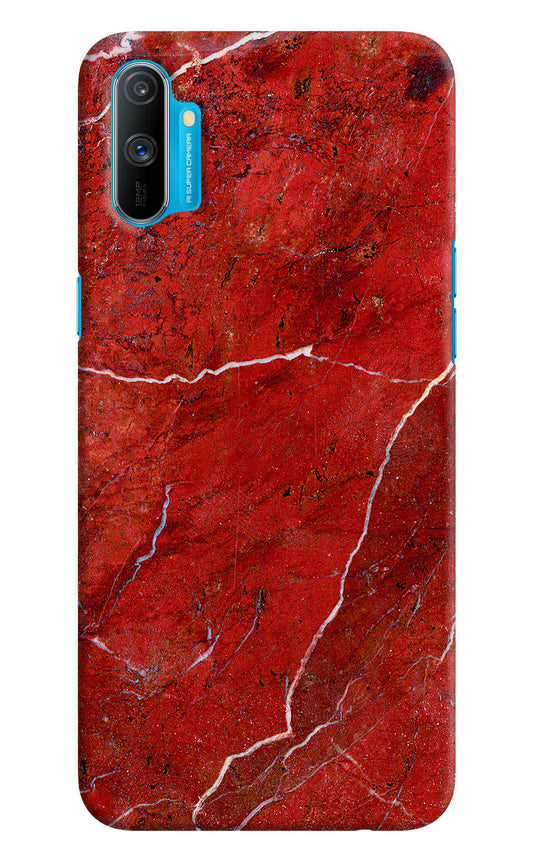 Red Marble Design Realme C3 Hard Case Back Cover by Casekaro