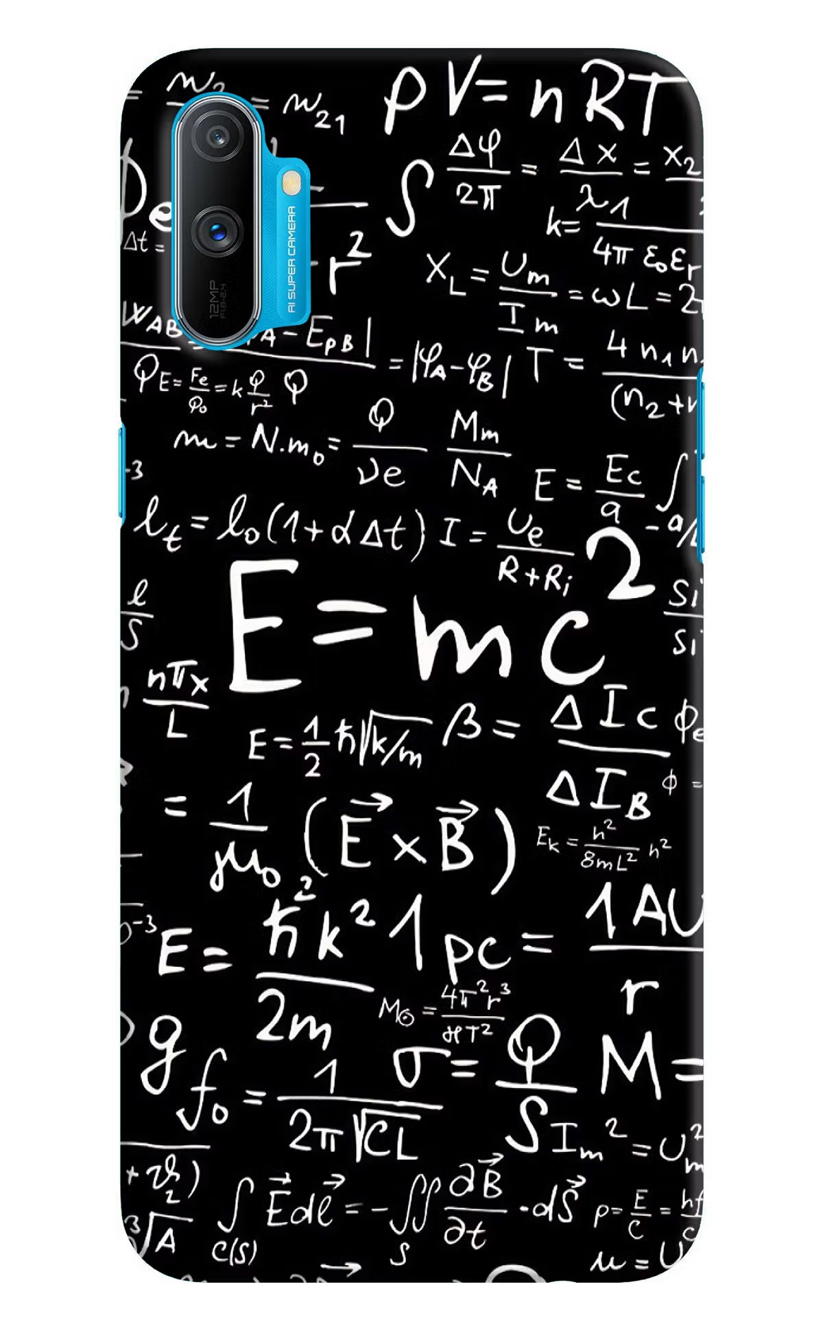 Physics Formula Realme C3 Hard Case Back Cover by Casekaro