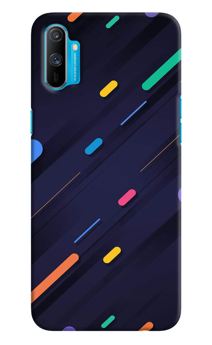 Abstract Design Realme C3 Back Cover, Hard case
