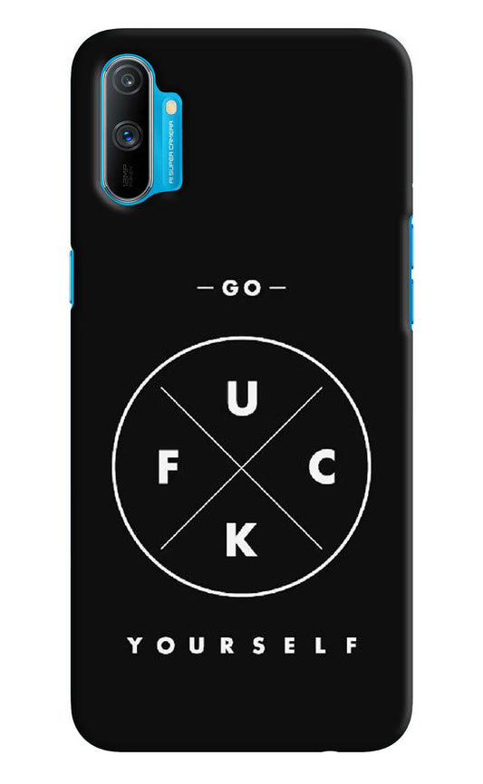 Go Fuck Yourself Realme C3 Hard Case Back Cover by Casekaro
