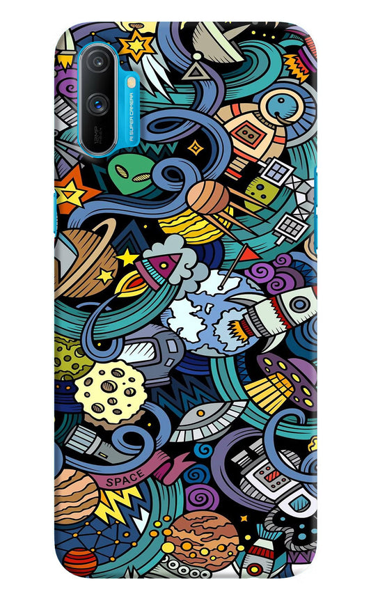 Space Abstract Realme C3 Hard Case Back Cover by Casekaro
