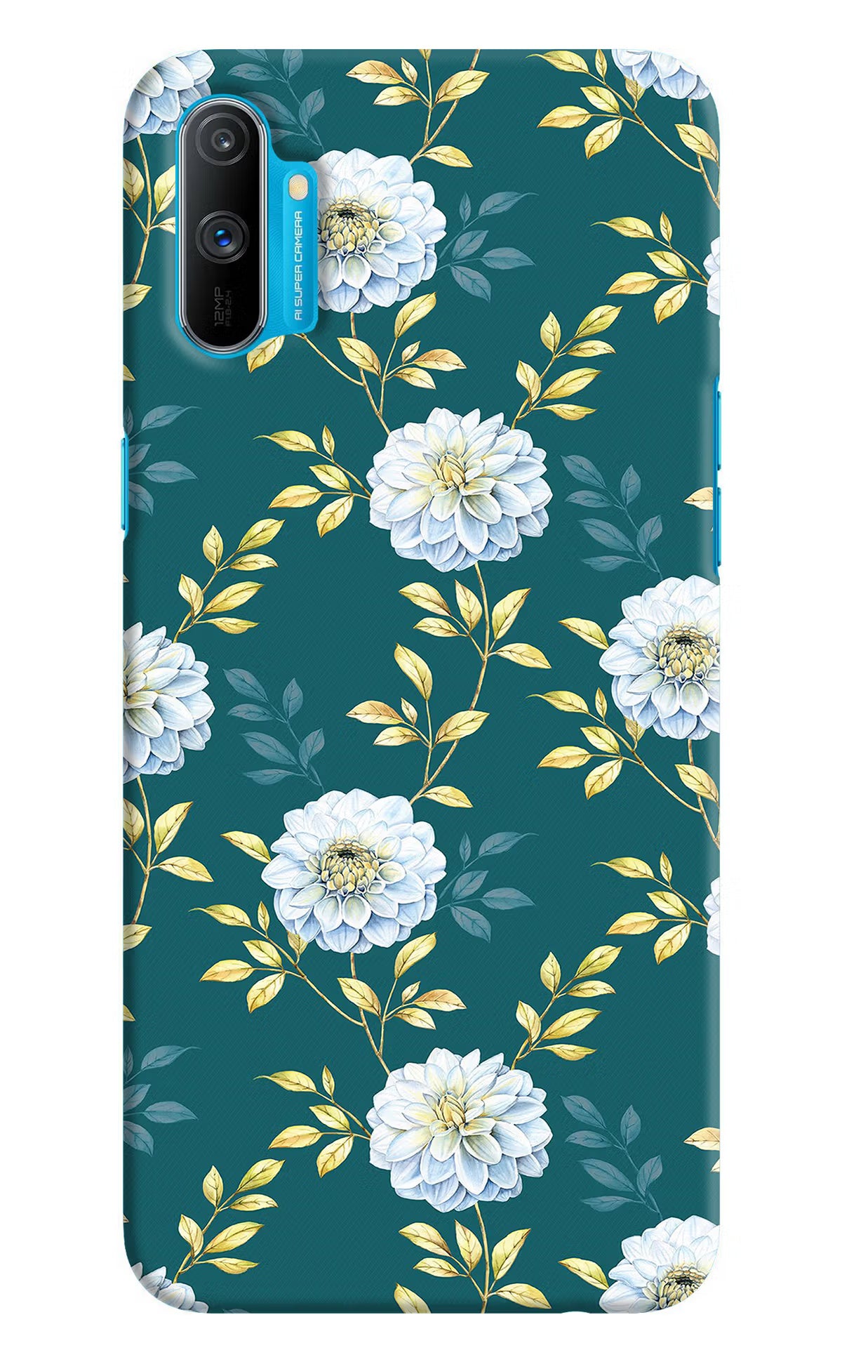 Flowers Realme C3 Hard Case Back Cover by Casekaro