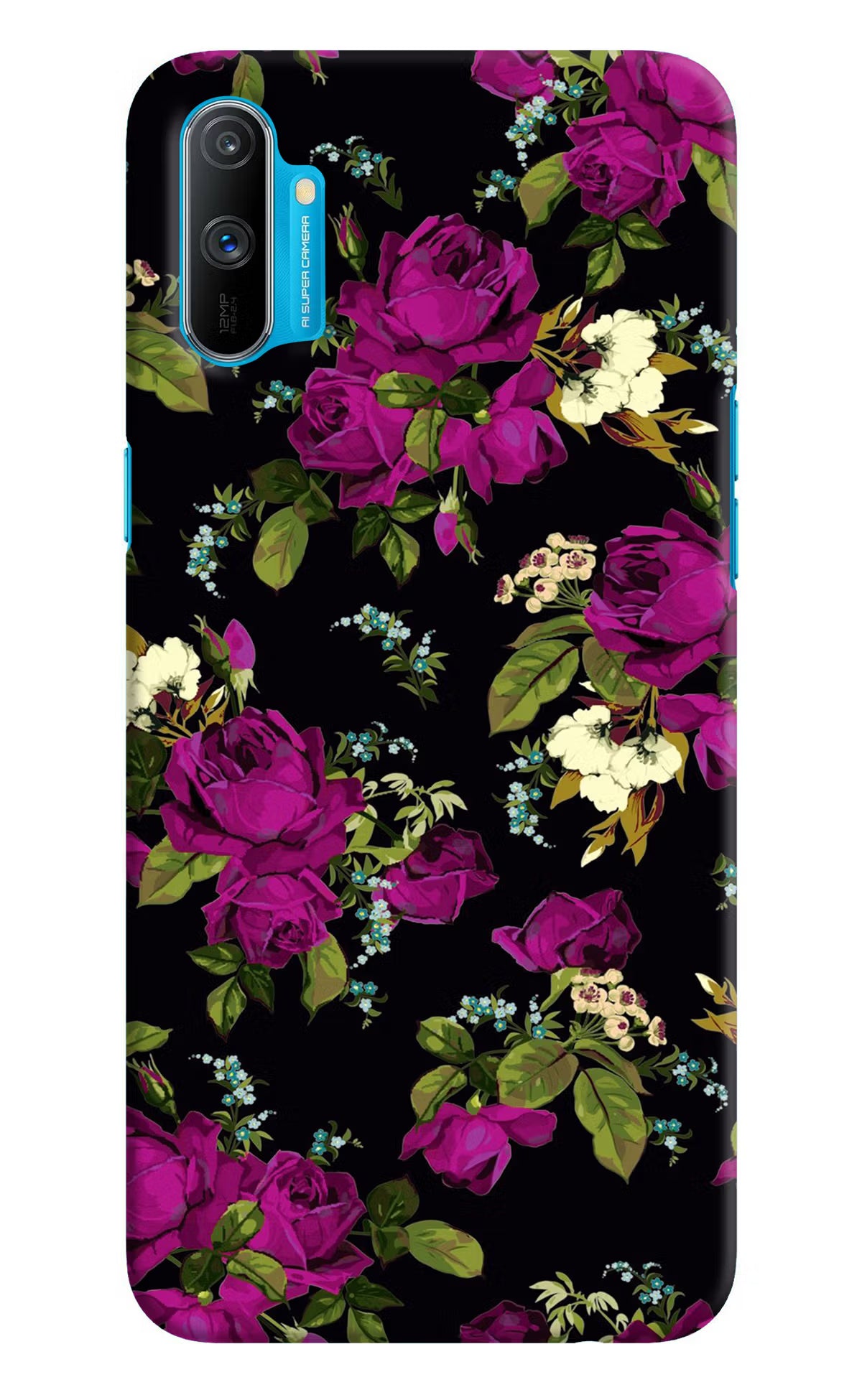 Flowers Realme C3 Hard Case Back Cover by Casekaro