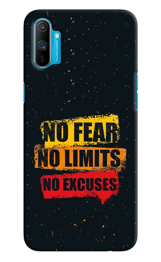No Fear No Limits No Excuse Realme C3 Hard Case Back Cover by Casekaro