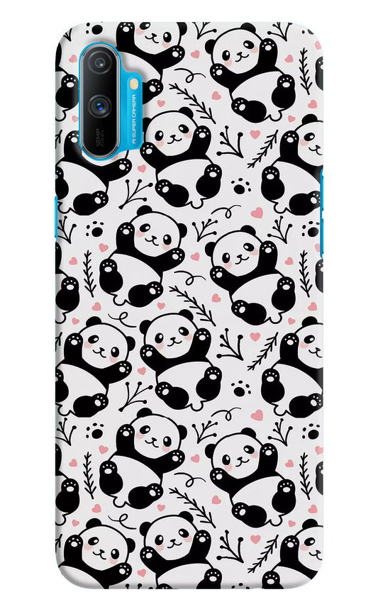 Cute Panda Realme C3 Hard Case Back Cover by Casekaro