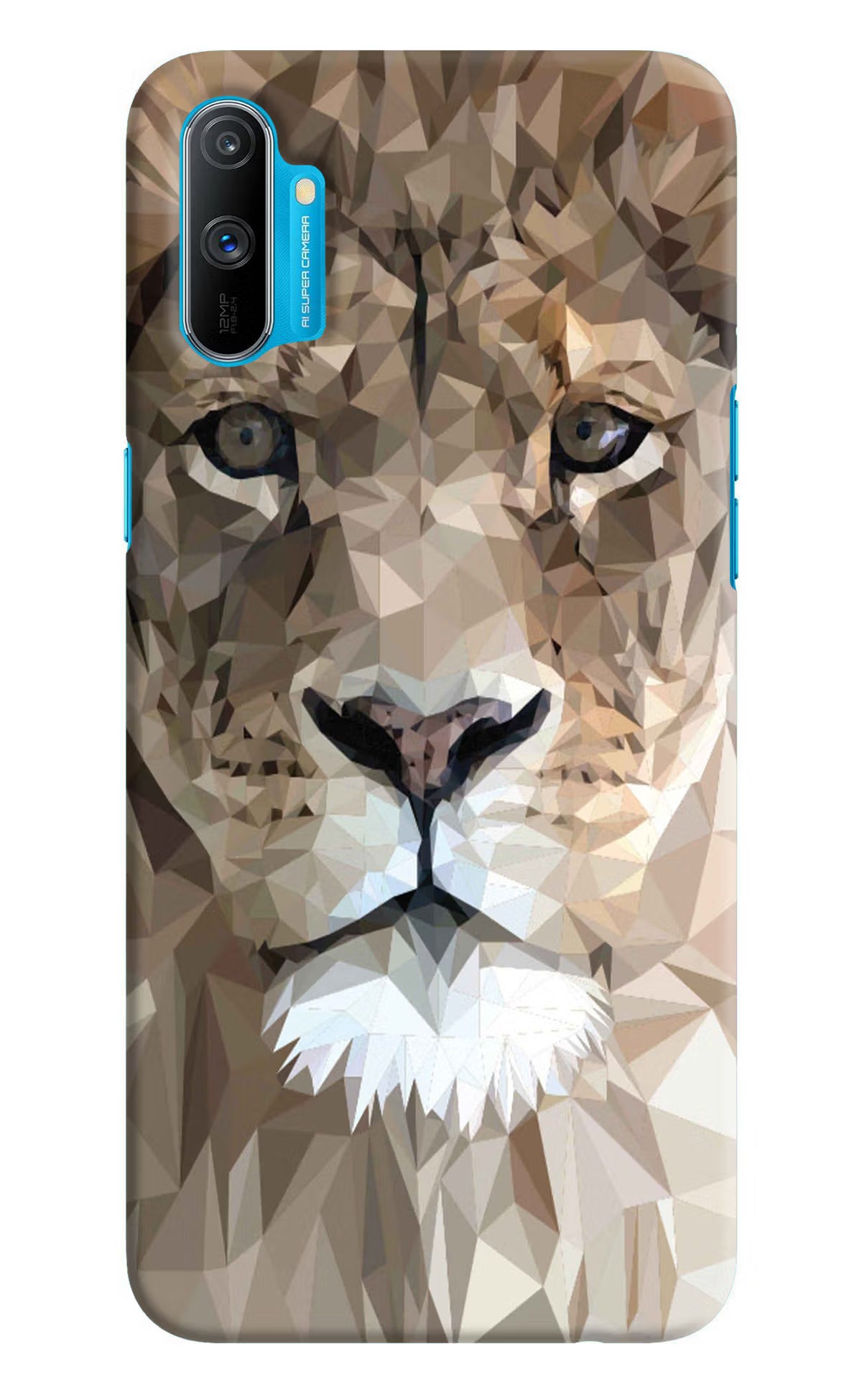 Lion Art Realme C3 Hard Case Back Cover by Casekaro