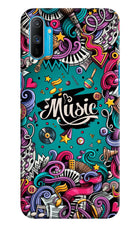 Music Graffiti Realme C3 Hard Case Back Cover by Casekaro