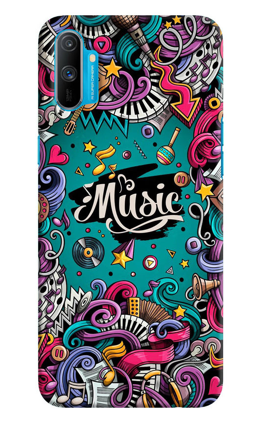 Music Graffiti Realme C3 Hard Case Back Cover by Casekaro