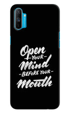 Open Your Mind Before Your Mouth Realme C3 Hard Case Back Cover by Casekaro