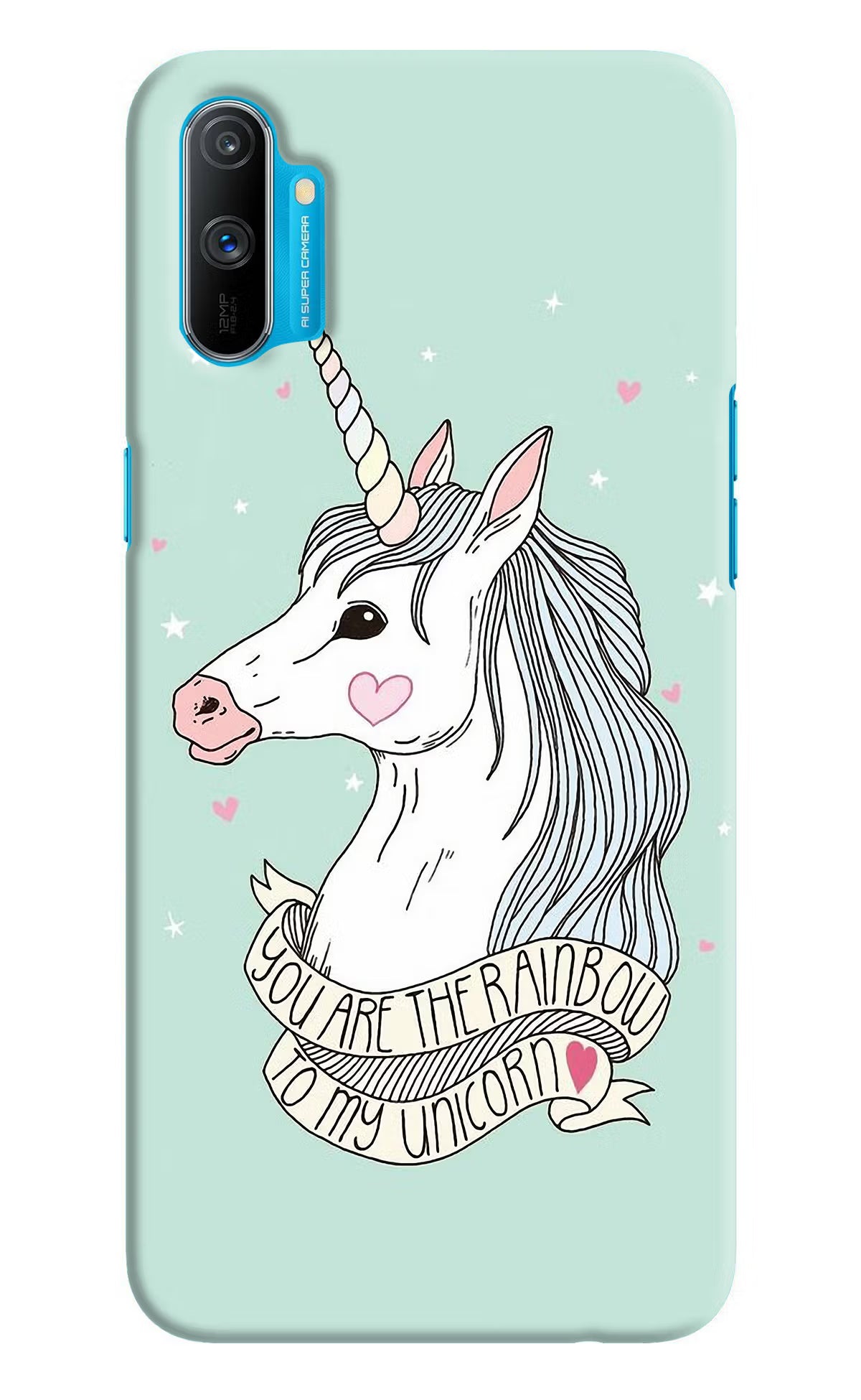 Unicorn Wallpaper Realme C3 Hard Case Back Cover by Casekaro