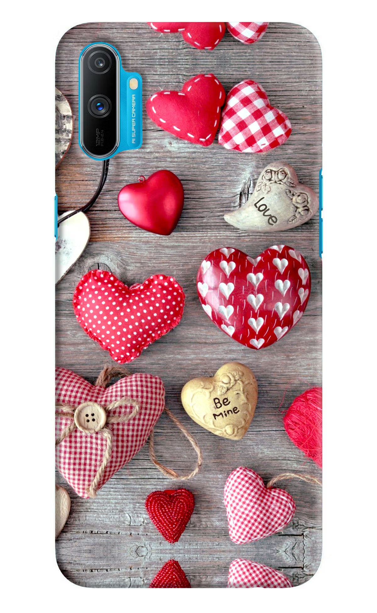 Love Wallpaper Realme C3 Hard Case Back Cover by Casekaro