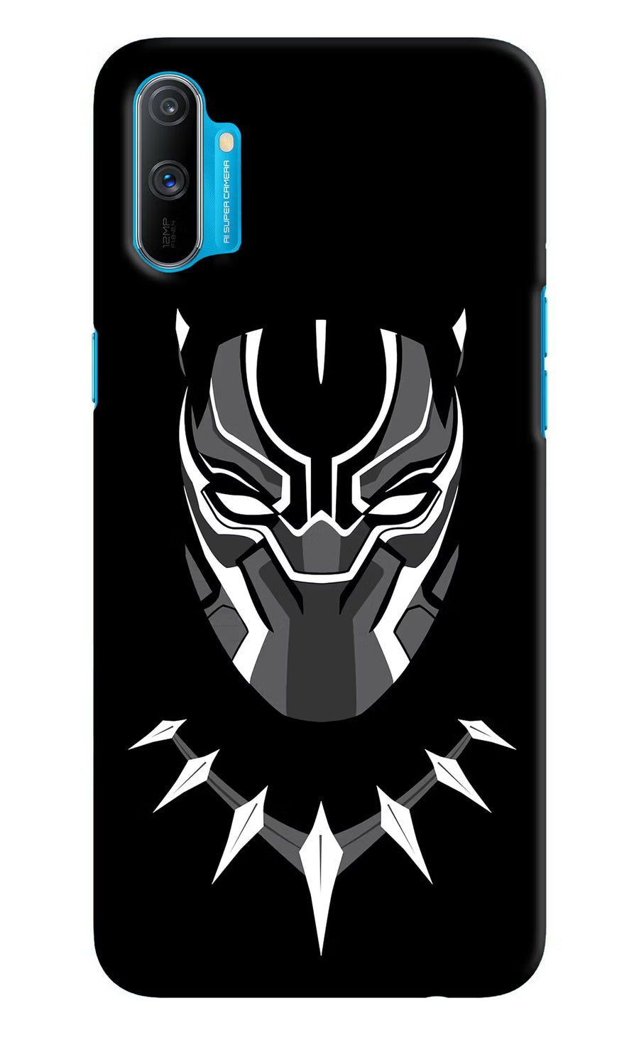 Black Panther Realme C3 Back Cover, Hard case