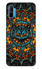 Angry Owl Art Realme C3 Hard Case Back Cover by Casekaro