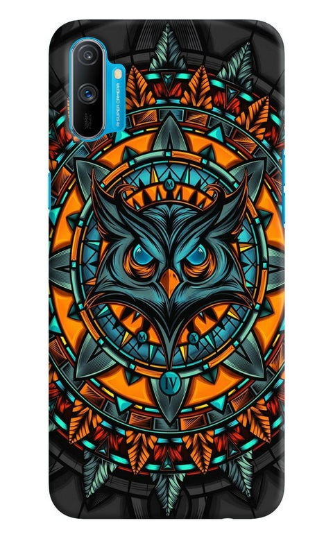 Angry Owl Art Realme C3 Back Cover