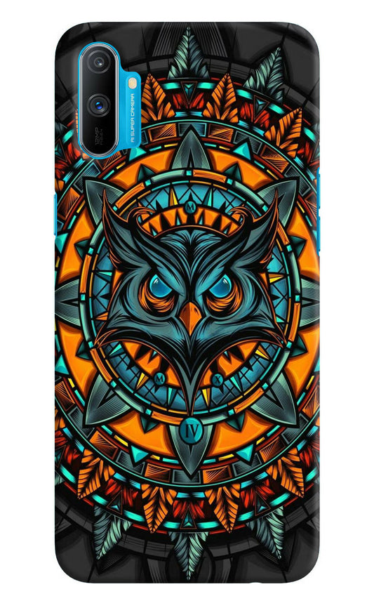 Angry Owl Art Realme C3 Hard Case Back Cover by Casekaro