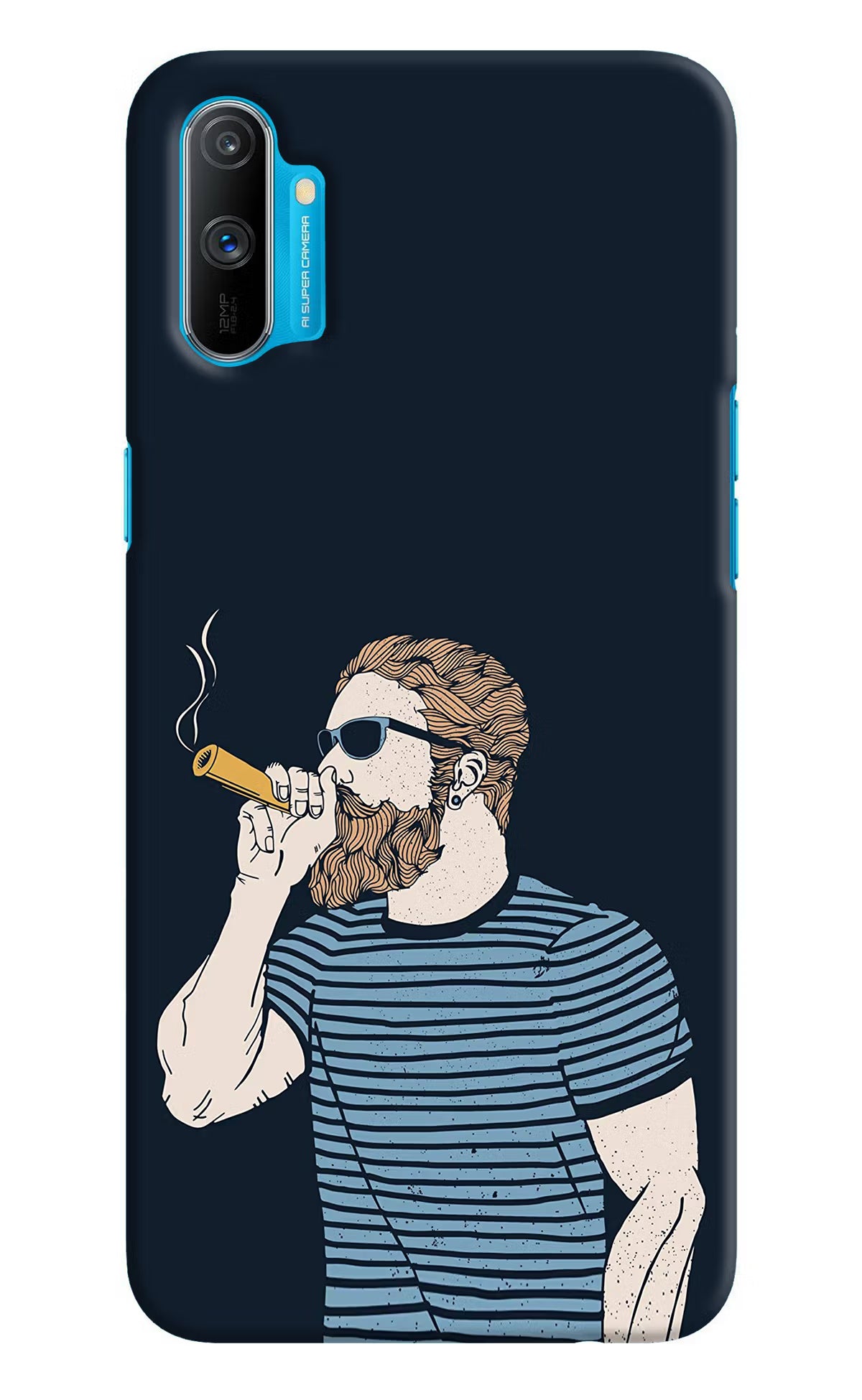 Smoking Realme C3 Hard Case Back Cover by Casekaro