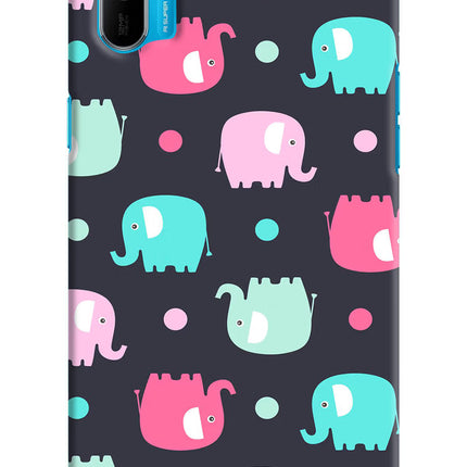Elephants Realme C3 Hard Case Back Cover by Casekaro